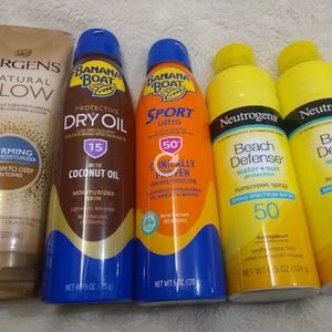 Sun Care Bundle- Jergens, Banana boat, Neutrogena